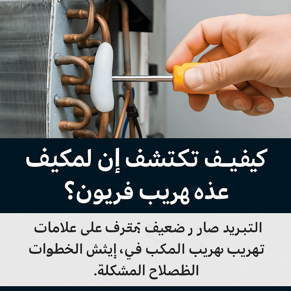 كيف تكتشف إن المكيف عنده تهريب فريون؟