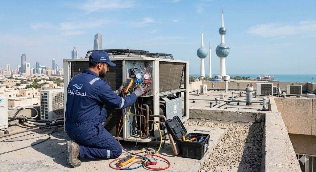 تصليح تكييف مركزي فني تكييف الكويت شركة نسمة باردة لجميع المحافظات